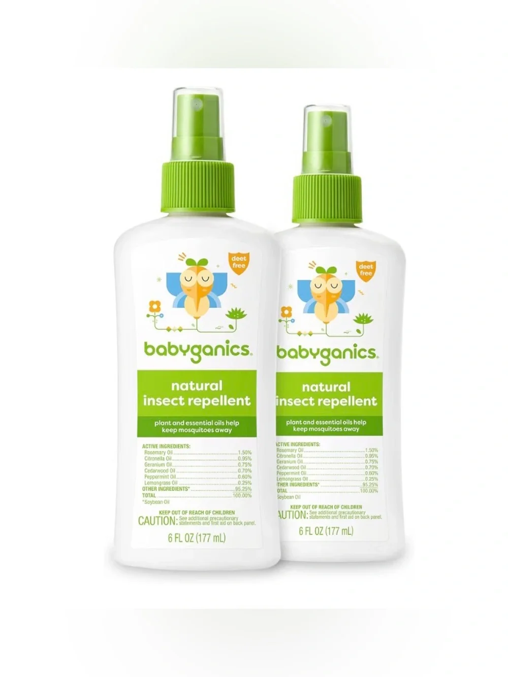 Babyganics Insect Spray, 2 pack